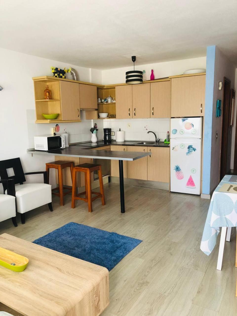 First Line Beach Apartment With Ocean View La Arena Puerto de Santiago  Kültér fotó